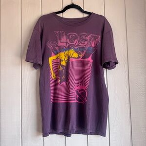 Lost Early 2000s Purple Graphic Tee